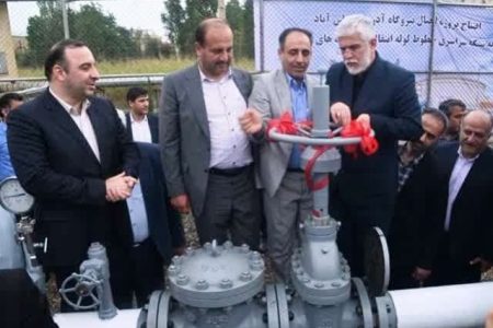 بهره‌برداري از خط لوله اتصال نيروگاه برق آذرخش گلستان به شبکه سراسري