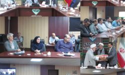 برگزاری آیین تکریم و معارفه مسئولان سابق و جدید دفتر نمایندگی ولی‌‍فقیه اداره کل دامپزشکی استان گلستان