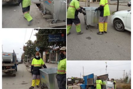 ارتقای سطح بهداشت شهری فاضل آباد با نصب ۲۵ باکس زباله جدید