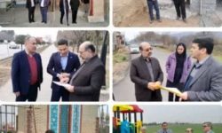 بازدید مدیر کل دفتر امور شهری و شوراهای استانداری گلستان از برخی طرح های عمرانی ۶ شهرداری استان