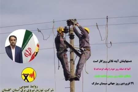 پیام تبریک مدیرعامل شرکت توزیع نیروی برق استان گلستان به مناسبت جهانی سیمبان