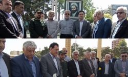ادای احترام اعضای ستاد گرامیداشت هفته کارگر گلستان به مقام شامخ شهیدان