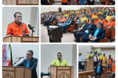 مراسم تجلیل از پاکبانان شهرداری های استان گلستان در دفتر امور شهری وشوراهای استانداری