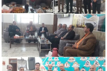 دیدار شهردار و اعضای شورای اسلامی شهر فاضل‌آباد با فرمانده ناحیه مقاومت سپاه علی‌آباد کتول