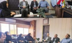 مدیرکل راهداری و حمل و نقل جاده ای گلستان با مدیرکل تامین اجتماعی استان دیدار کرد