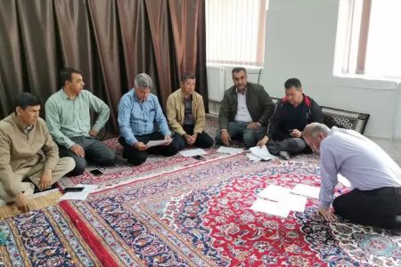 بررسی میزان وصول مطالبات مراکز روستایی  شهرستان گنبد