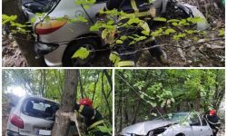 سقوط خودروی بدون سرنشین در خیابان صیاد گرگان