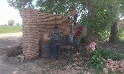 اقدام شهرداری جلین برای بهبود تردد در گلزار شهدا و غسالخانه