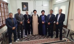 دیدار سرپرست شرکت گاز با حضرت آیت الله میبدی مدیر حوزه علمیه رضویه