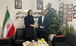 حضور مجید طاهری، شهردار گرگان در دفتر پایگاه خبری ستاره شمال، پایگاه خبری آونگ گلستان، نشریه استانی ستاره خزر