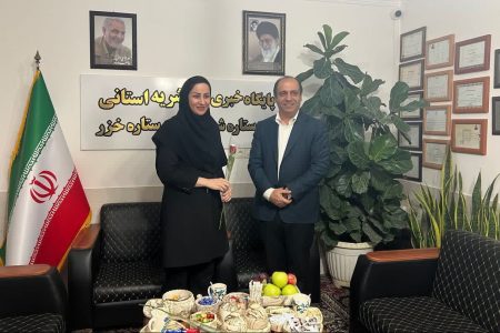 حضور مجید طاهری، شهردار گرگان در دفتر پایگاه خبری ستاره شمال، پایگاه خبری آونگ گلستان، نشریه استانی ستاره خزر