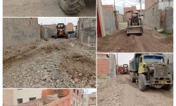 آغاز عملیات بارریزی و زیرسازی معابر شهری جهت آماده‌سازی برای آسفالت