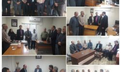 دیدار شهردار و اعضای شورای اسلامی شهر فاضل‌آباد با ریاست و کارکنان دادگاه عمومی بخش کمالان