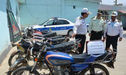 اجرای طرح برخورد با موتورسیکلت سواران متخلف با حضور و بازدید میدانی جانشین پلیس راهور استان در”آزادشهر”