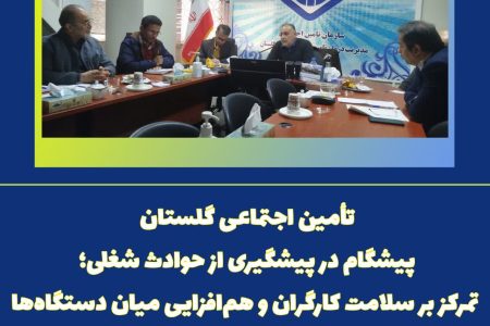 تأمین اجتماعی گلستان پیشگام در پیشگیری از حوادث شغلی