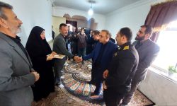 دیدار با سه خانواده شهید جنگ رمضان در سومین روز نوروز