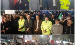 همراهی و حضورپر رنگ کارکنان شرکت گاز استان گلستان در تجمع شبانه جنگ رمضان و آئین‌ اربعین امام شهید انقلاب