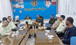 دیدارفرمانده انتظامی شهرستان با فرمانده ناحیه مقاومت بسیج شهرستان رامیان 