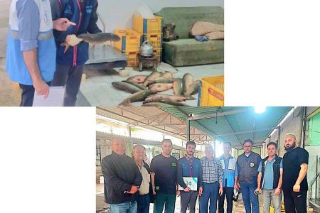  بازدید مشترک بازرسان ادارات دامپزشکی و مرکز بهداشت و اتاق اصناف شهرستان گمیشان