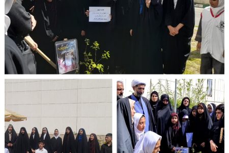 از هیرکان تا هرمز در سوگ خورشید/تجدید میثاق نونهالان گرگانی با «قائد امت» به یاد لاله های میناب