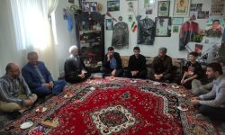 دیدار سردار حاتمی فرمانده مرزبانی استان گلستان با خانواده شهید والا مقام طاها گرایلو