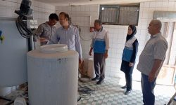 پایان عملیات شستوشو و لایروبی مخزن ۱۰۰۰ مترمکعبی شهر مراوهتپه