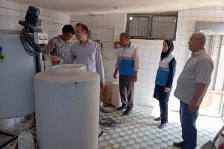 پایان عملیات شست‌وشو و لایروبی مخزن ۱۰۰۰ مترمکعبی شهر مراوه‌تپه 