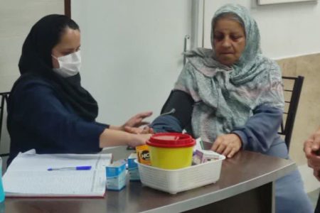 اجرای طرح غربالگری دیابت و فشار خون برای بازنشستگان در درمانگاه تخصصی شهید مطهری علیآباد کتول