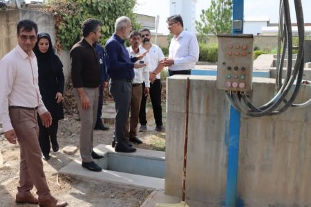 بازدید سرپرست شرکت شهرک‌های صنعتی از مدول دوم تصفیه‌خانه شهرک صنعتی گنبدکاووس