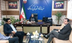 دیدار دکتر رییسی مدیر بیمارستان فوق تخصصی قلب کردکوی با فرماندار شهرستان