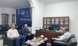 دیدار سرمربی تیم لیگ برتری‌ والیبال پاس با فرماندار گرگان 