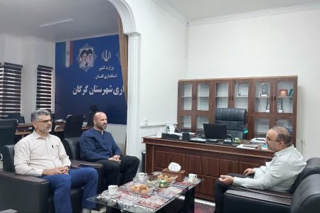 دیدار سرمربی تیم لیگ برتری‌ والیبال پاس با فرماندار گرگان 
