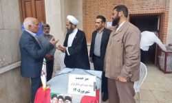برگزاری میز خدمت مدیران بنیاد شهید در مصلی وحدت