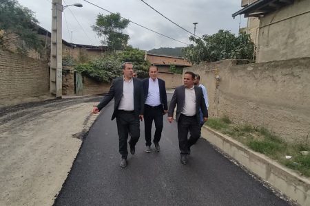 آسفالته شدن مسیر زندگی و گردشگری در روستای باغ گلبن شهرستان گرگان   