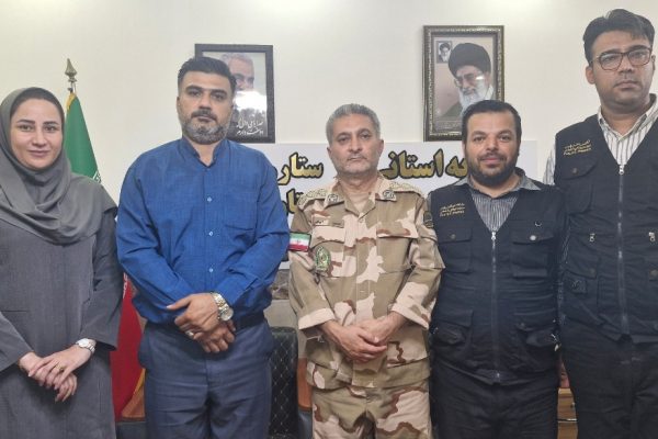 دیدار صمیمی عوامل روابط عمومی مرزبانی گلستان با مجموعه خبری سه ستاره