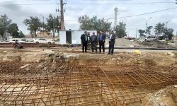 بازدید مدیرکل بنیاد مسکن گلستان از روند اجرای پروژه تجاری، اداری و رفاهی میدان بسیج گرگان