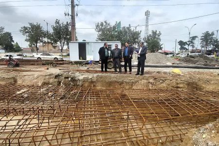 بازدید مدیرکل بنیاد مسکن گلستان از روند اجرای پروژه تجاری، اداری و رفاهی میدان بسیج گرگان