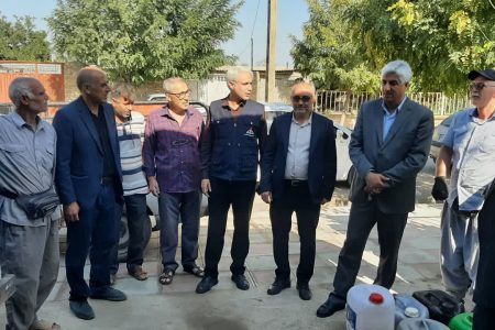 تأمین سوخت زمستانی روستای عرب‌بوران گالیکش با توزیع نفت سفید