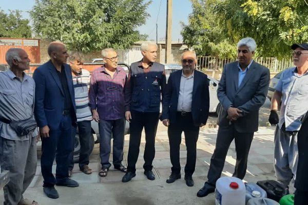 تأمین سوخت زمستانی روستای عرب‌بوران گالیکش با توزیع نفت سفید